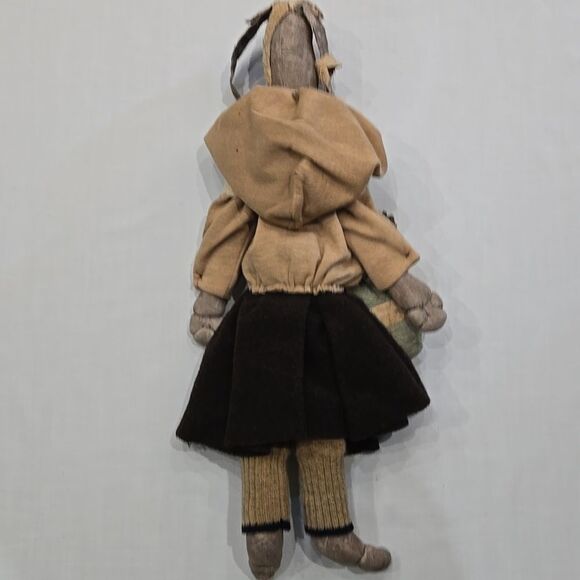 Primitive Rustic Rabbit Bunny Doll Handmade Hand Crafted Handcrafted Easter - Picture 15 of 16